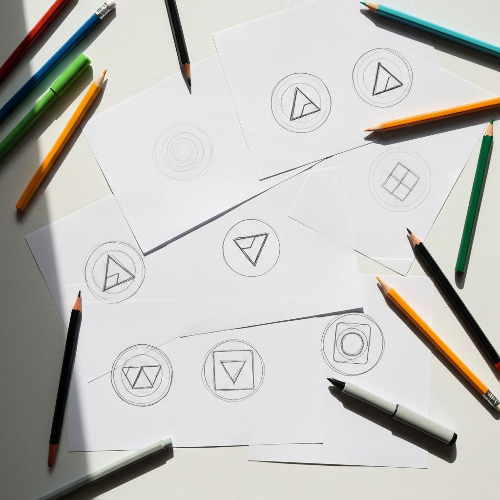 Szkice i iteracje logo
